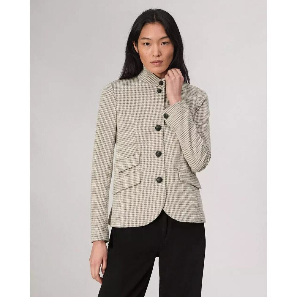 NWT rag & bone Slade Italian Plaid Blazer Size 10 Grey Multi #3F504